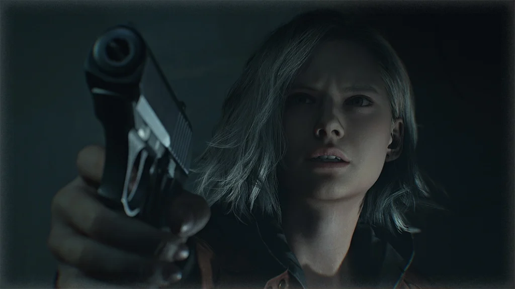 Resident Evil Requiem - Grace aiming a handgun