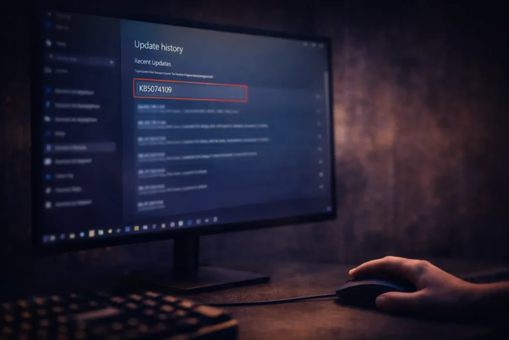 KB5074109 Nvidia FPS Drops fix by uninstalling the Windows 11 update