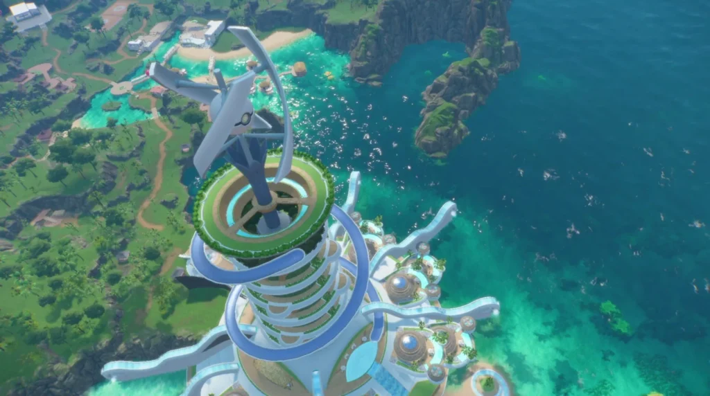 Pokémon Winds and Waves coastal region screenshot - Nintendo Switch 2